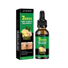 Jaysuing Ginger Nail Care Solution Repair Nails Soft Nail Shine Moisturizing Solution Gray Nails (Option: 2pcs)
